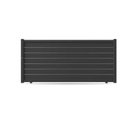 Cancello scorrevole, alluminio, modello Latina, Antracite, 3600 x 1300 mm, configura individualmente
