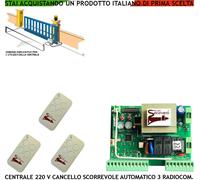 CANCELLO SCORREVOLE CENTRALE COMANDO MOTORE BTF 220 V 550 W QUADRO 3 RADIOCOMAND