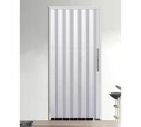 Cancello scorrevole pieghevole interno con meccanismo di bloccaggio per ingressi sicuri di casa