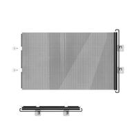 Cancello telescopico per bambini - Barriera per scale a pressione senza trapano larga 49 pollici | Per il corridoio, il portico, patio, balcone, la sicurezza dei cuccioli e dei gattini, viale