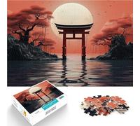 cancello torii giapponese Puzzle da 1000 pezzi per adulti Aiuta il cervello ad allenare i giocattoli che creano dipendenza per coltivare la pazienza Regalo di compleanno 38x26cm