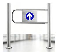 Cancello unidirezionale a chiusura automatica Cancello di sicurezza per supermercati Per ingressi di scuole negozi ospedali Porta a battente automatica per accesso pedonale(Right60*100cm)