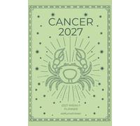 Cancer 2027 Astro Diary with Predictions in B&W with Mint Green: 2027 Horoscope for Cancer by Scribbled Fox
