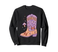 Cancer Boot Moon pastello Western Zodiac Design Felpa