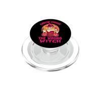 Cancer Chose The Wrong Witch Halloween Breast Cancer Ribbon PopSockets PopGrip per MagSafe