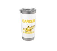 Cancer Destruction in Progress Chemo Fighter Bicchiere termico in acciaio inox doppia parete