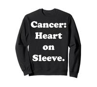 Cancer: Heart On Sleeve Astrology Sign Felpa
