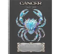 CANCER-HOROSCOPE ZODIAC SIGN SILVER LINING CONSTELLATION-COMPOSITION NOTEBOOK(7.5x9.25 College Rule)Sea Crab Sun Lover Art Diary Journal GIFT: ֍OFFICE ... High School Ivy League University