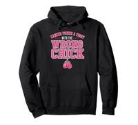 Cancer Picked A Fight with The Wrong Chick Breast Cancer Felpa con Cappuccio
