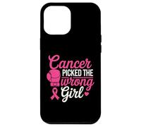 Cancer Picked the Wrong Girl Pink Boxing Glove Custodia per iPhone 12 Pro Max