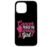 Cancer Picked the Wrong Girl Pink Boxing Glove Custodia per iPhone 13 Pro Max