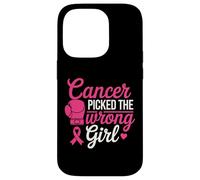 Cancer Picked the Wrong Girl Pink Boxing Glove Custodia per iPhone 14 Pro