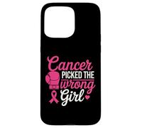 Cancer Picked the Wrong Girl Pink Boxing Glove Custodia per iPhone 15 Pro Max