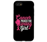 Cancer Picked the Wrong Girl Pink Boxing Glove Custodia per iPhone SE (2020) / 7/8