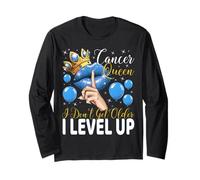 Cancer Queen I Don't Get Older I Level up Birthday Queen Maglia a Manica