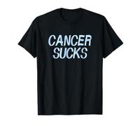 Cancer Sucks - Lettere del nastro del cancro alla prostata blu chiaro Maglietta