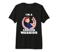 Cancer Warrior Brave Fighter Strength Survivor Maglietta Premium