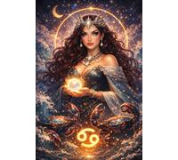 Cancer Zodiac Goddess Notebook: Astrology Journal for Women - Celestial Horoscope Gift, Spiritual Writing Journal, Birthday Gift for Cancer