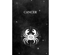 Cancer Zodiac Journal - Dotted Notebook | Black and White Cover | 6x9 in Softcover