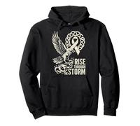 Cancro ai polmoni del Corvo Vichingo - Rise Through The Storm - Norreno Felpa con Cappuccio