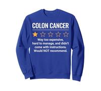 Cancro al Colon 1 valutazione a Stelle Cool Colon Cancer Awareness Colore Felpa