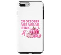 Cancro al seno in ottobre Indossiamo il mese della sensibilizzazione del nastro rosa Custodia per iPhone 7 Plus/8 Plus
