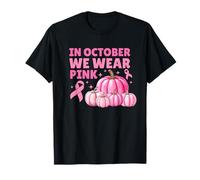 Cancro al Seno in Ottobre Indossiamo Il Mese della sensibilizzazione del Nastro Rosa Maglietta