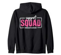 Cancro al Seno Madri Figlie Famiglia Amici Support Squad Felpa con Cappuccio
