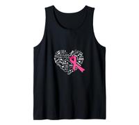 Cancro al Seno sensibilizzazione Cuore Rosa Fiocco Salute Canotta
