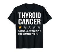 Cancro alla tiroide Valutazione a una stella Consapevolezza del cancro alla tiroide Maglietta