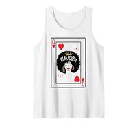 Cancro Astrologia Nera Regina Cuori Blackjack Carte Poker Canotta