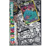 Cancro Cancer disegno in velluto da colorare piccolo 29,7*21 Colorvelvet con set di pennarelli Carioca. 8024238101010