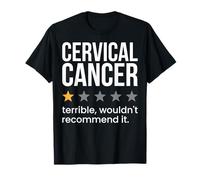 Cancro cervicale Valutazione a una stella Consapevolezza del cancro cervicale Maglietta