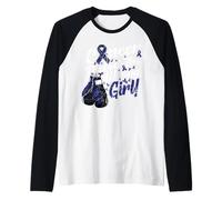 Cancro del Colon-retto Colon Picked Wrong Girl Sostegno alla Maglia con Maniche Raglan