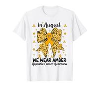 Cancro dell'appendice dell'arco del leopardo ad agosto Indossiamo l'ambra Maglietta