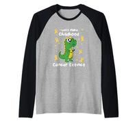 Cancro Infantile Dinosauro Giallo Cancro Cancro Nastro Cancro Osso Maglia con Maniche Raglan