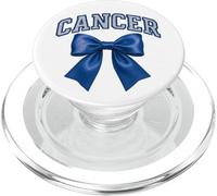 Cancro segno zodiacale coquette estetica con arco blu PopSockets PopGrip per MagSafe