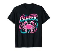 Cancro Segno Zodiacale Granchio Rosa Astrologia Vibes Maglietta