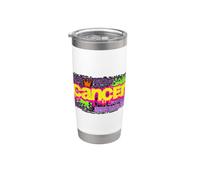 Cancro Zodiaco Graffiti Lettering Astrologia Design Bicchiere termico in acciaio inox doppia parete