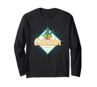Cancun Messico Dancing Cactus Souvenir Vintage di Tequila Maglia a Manica