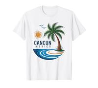 Cancun Mexico Summer Travel Beach Lifestyle Maglietta
