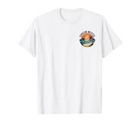 Cancun Mexico Sunset Ocean Palm Vintage Travel Maglietta