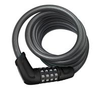 Candado de cable en espiral Abus Serie 6 Combo Negro 185 cm/12 mm