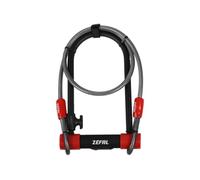 CANDADO ZEFAL U ACERO 13 MM + CABLE 10 mm x 120 cm
