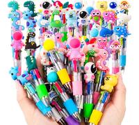 Candcamp 30 mini penne multicolori tutto in uno 4 in 1 graziose penne per bambini, per riempire sacchetti per feste per bambini ivertenti penne a sfera retrattili, regali per feste e