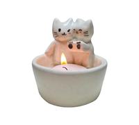 Candela a forma di gattino in stile cartone animato che scalda le zampe, simpatica candela profumata con zampa luminosa