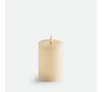 Candela a LED, in cera, altezza 13,5 cm, CASPAR Beige TU