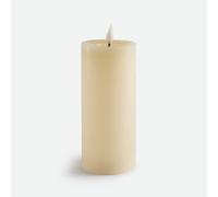 Candela a LED, in cera, altezza 20 cm, CASPAR Beige TU
