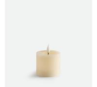 Candela a LED, in cera, altezza 9,5 cm, CASPAR Beige TU