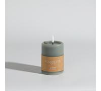 Candela a LED verde alt. 10 cm